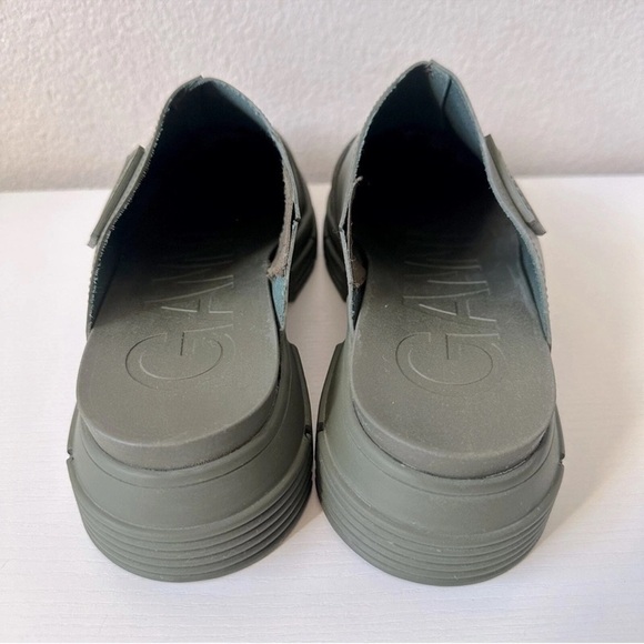 GANNI Recycled Rubber City Mule in Kalamata Green Sz. EU 43 / US 13 - Picture 7 of 13